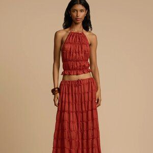 NWOT Arcina Ori JULIETTE HALTER RED